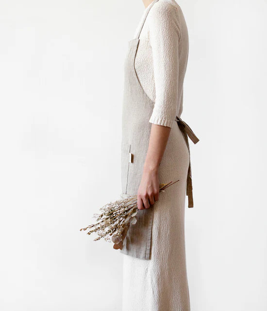 Linen Apron - Sand