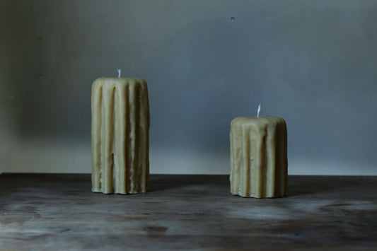 נר דונג דבורים מטפטף עשוי ביד — דונג דבורים ישראלי טהור 100%, קנדלרום