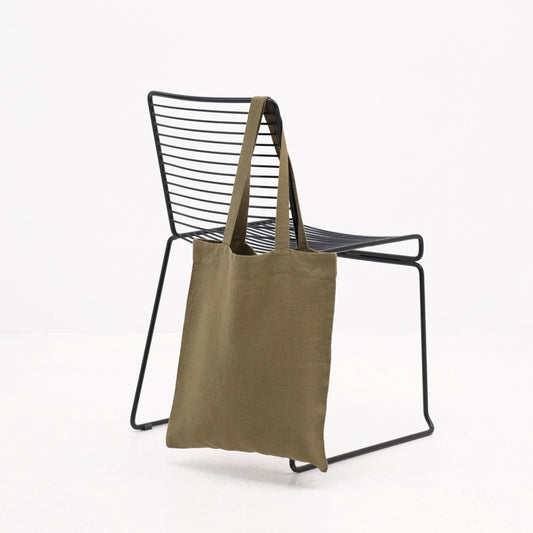 Linen Tote Bag - Olive