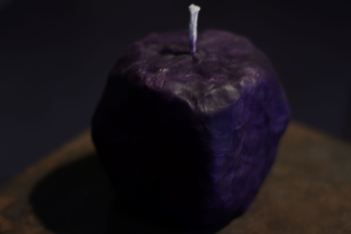 Sculpted & Raw Purple 54 Candle 10 x 11