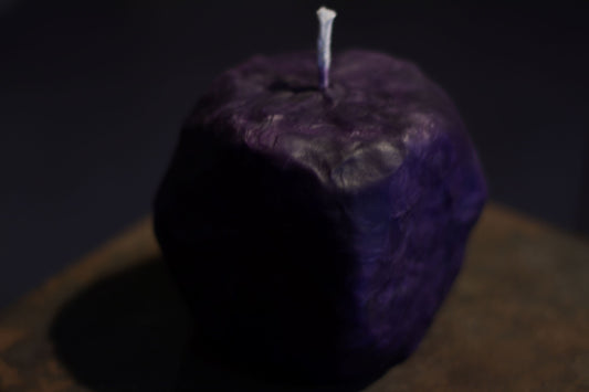 Sculpted & Raw Purple 54 Candle 10 x 11