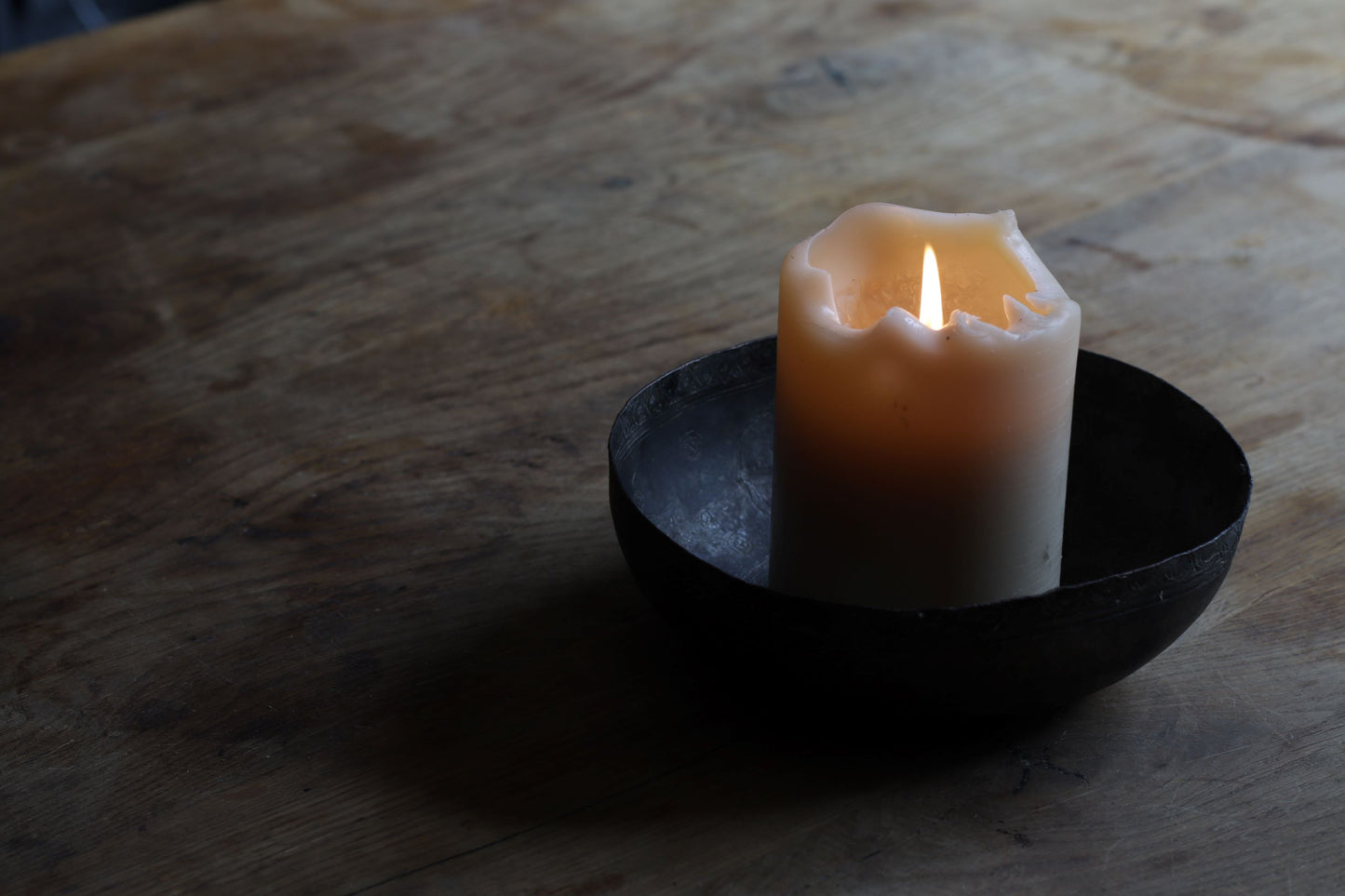 Antique Persian Brass Bowl 16*5