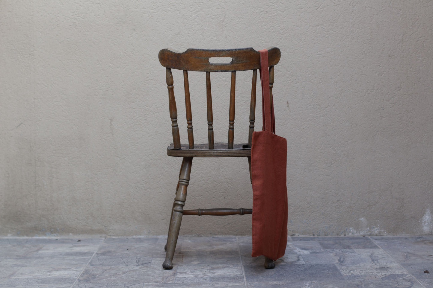 Linen Tote Bag - Terracota
