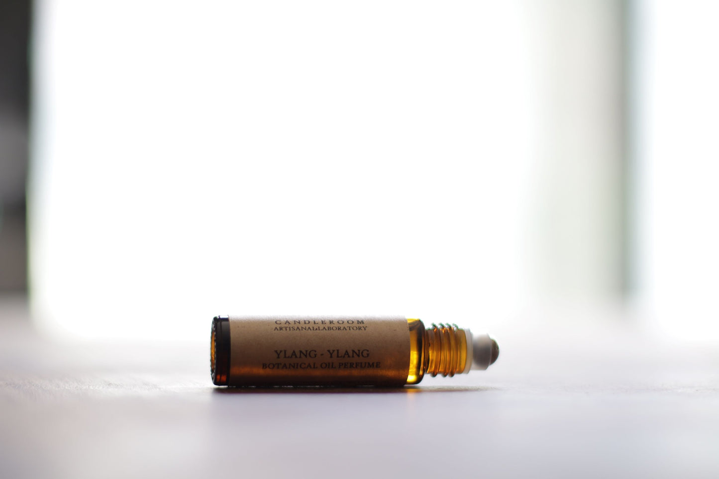 Ylang ylang botanical oil perfume with Argentinian lemon, mandarin & cedarwood — handmade in Jaffa, 10ml roll-on