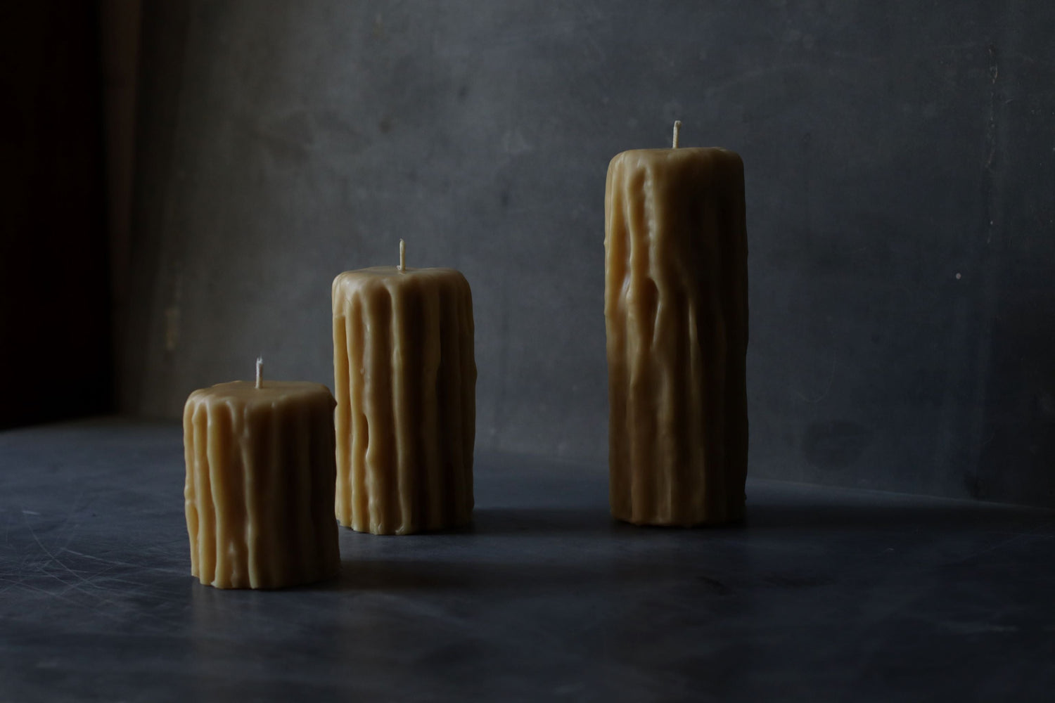 Dripped Beeswax Candles