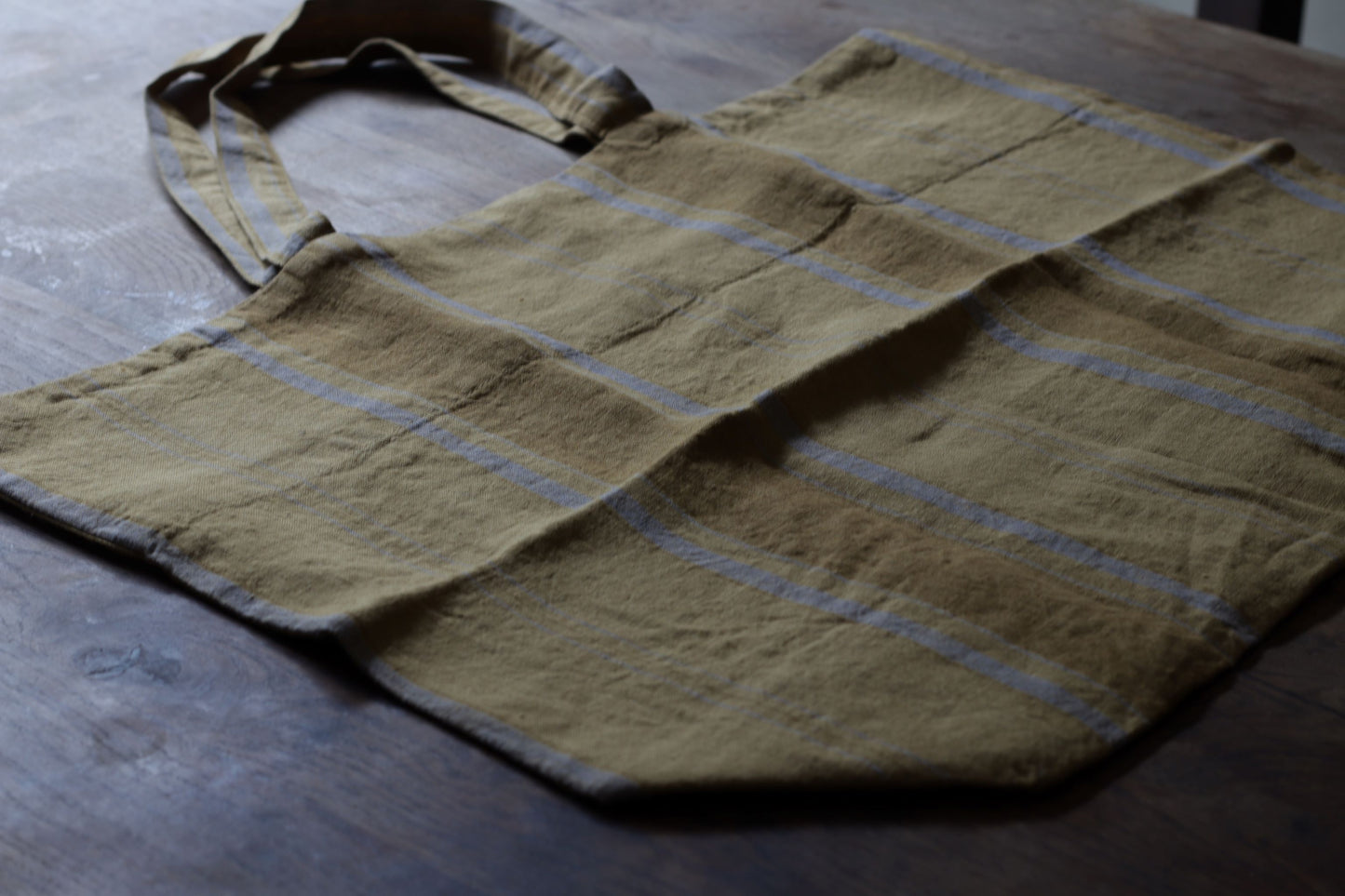 Linen Big Bag - Amber Stripes