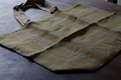 Linen Big Bag - Amber Stripes