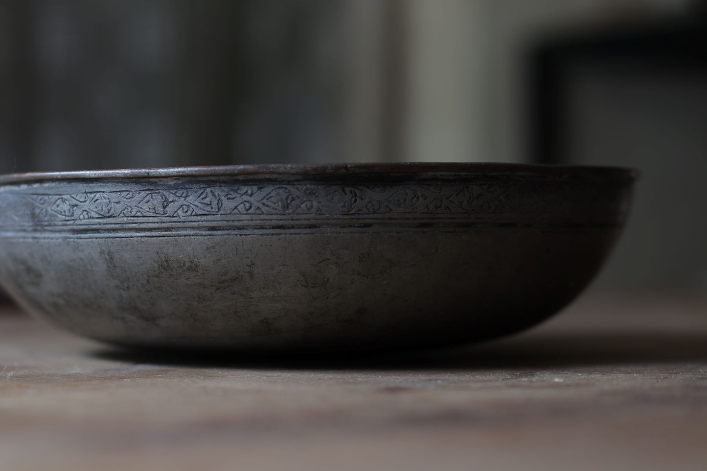 Antique Persian Brass Bowl 23*6