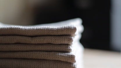 Oat Linen Waffle Towel