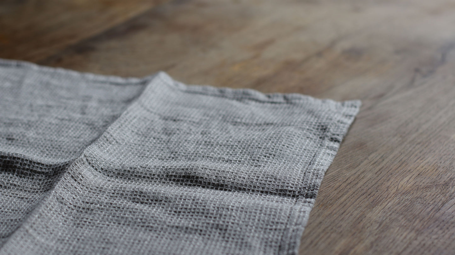 Oat Linen Waffle Towel