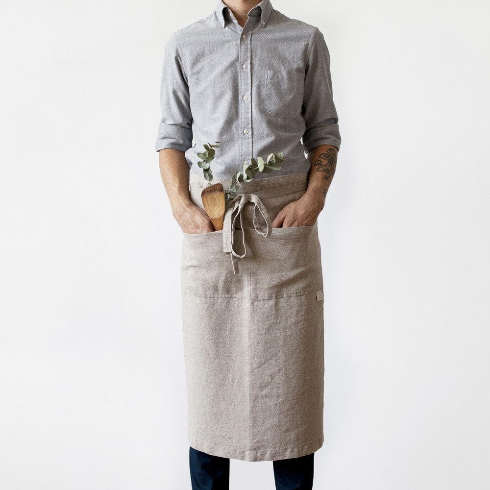 Sand Garcon Linen Apron
