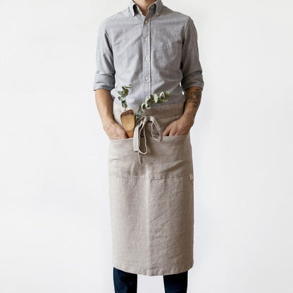 Sand Garcon Linen Apron