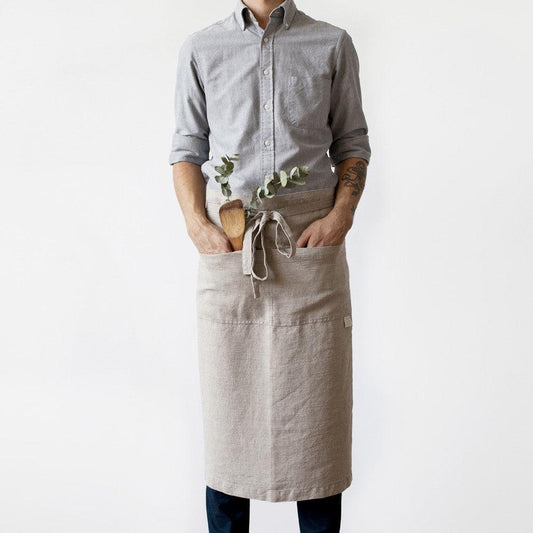 Sand Garcon Linen Apron