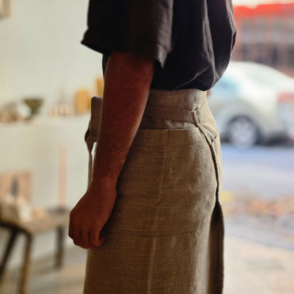 Sand Garcon Linen Apron
