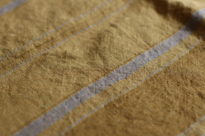 Linen Tote Bag - Amber Stripes