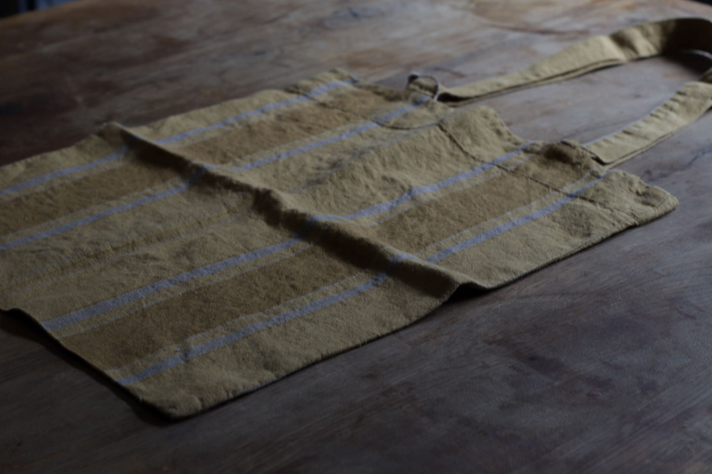 Linen Tote Bag - Amber Stripes