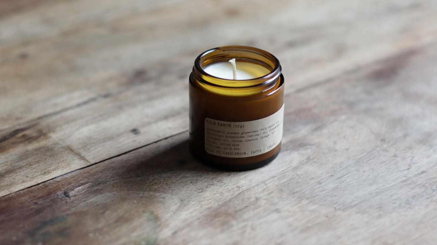 Petite bougie botanique Palo Santo