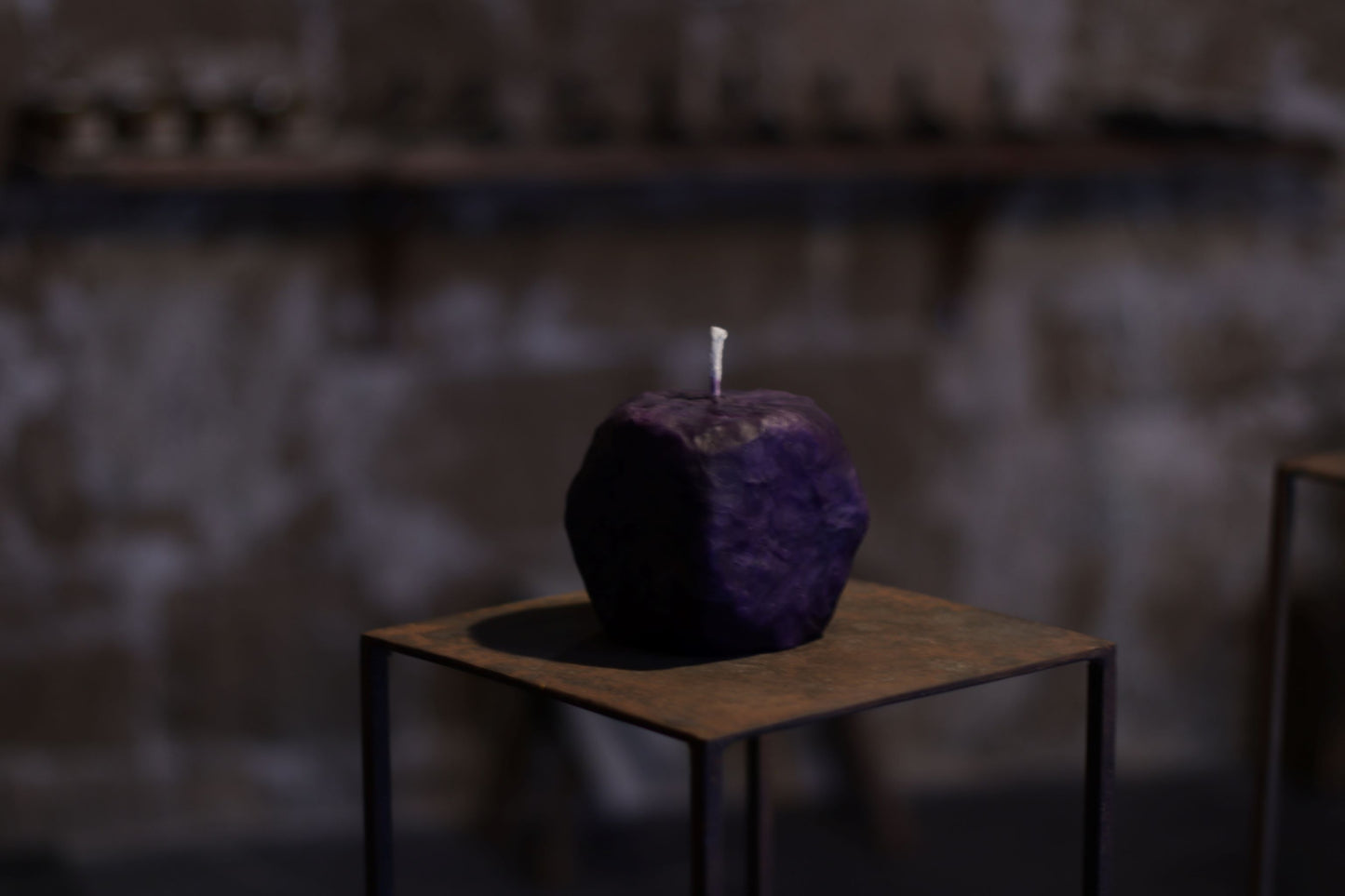 Sculpted & Raw Purple 54  Candle 10 x 11