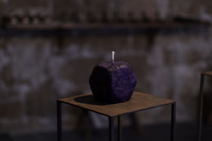 Sculpted & Raw Purple 54  Candle 10 x 11