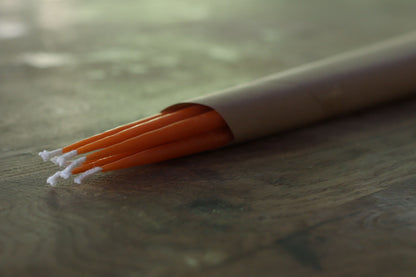 Thin Pumpkin Beeswax Candles (Bundle of 6)