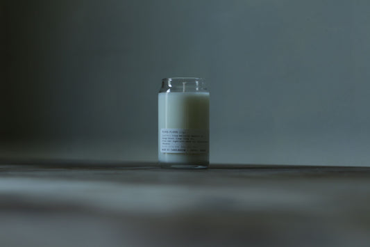 Ylang ylang aromatherapy soy candle with mandarin, Argentinian lemon and cedarwood — 110g travel candle by Candleroom, made in Israel